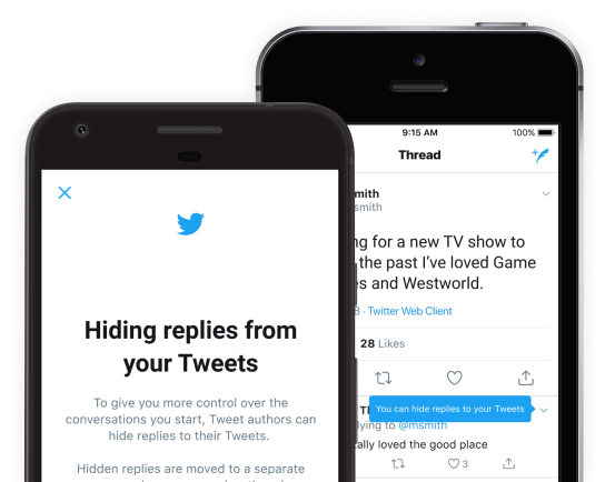 Remove replies on Twitter